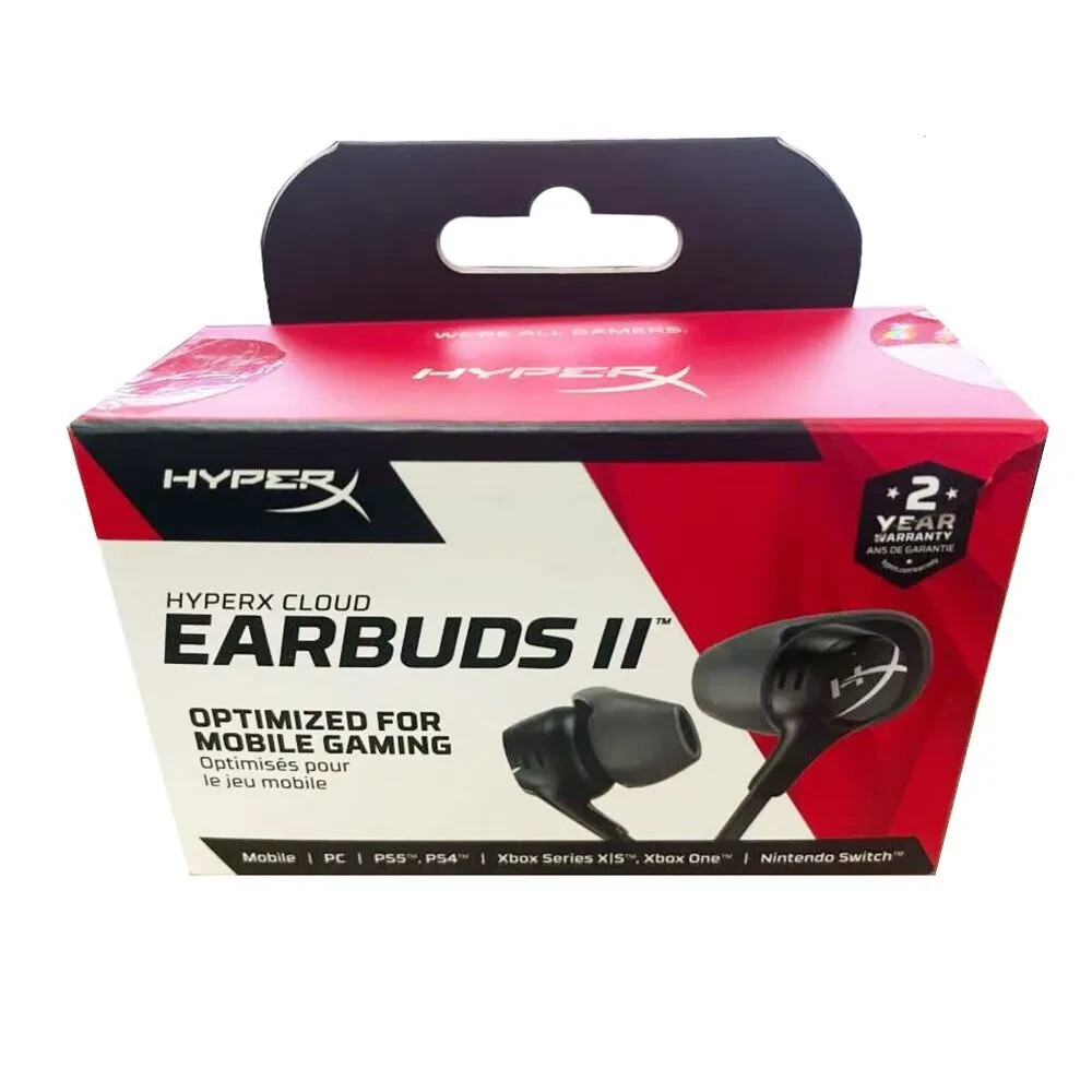 Black HyperX Cloud Earbuds II Wired Gaming Earphone – Local Seller
