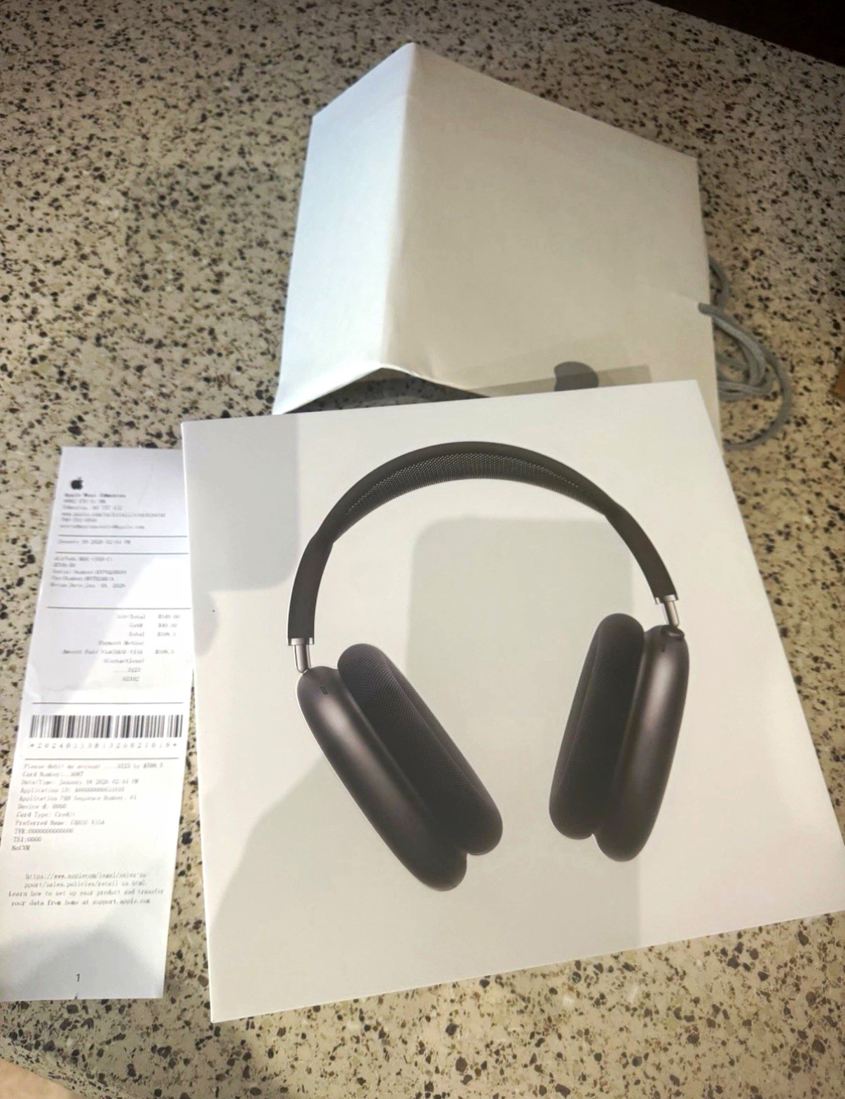 Apple AirPods Max Midnight (USB-C) Bluetooth ANC sleek open box (KVPVQ356VV)