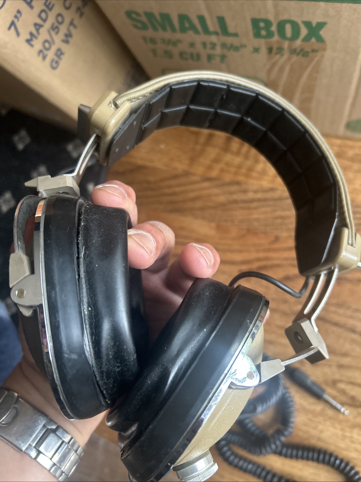 Koss Pro 4AAA Stereo Headphones Vintage Made in USA Wired Only Left Side Sound