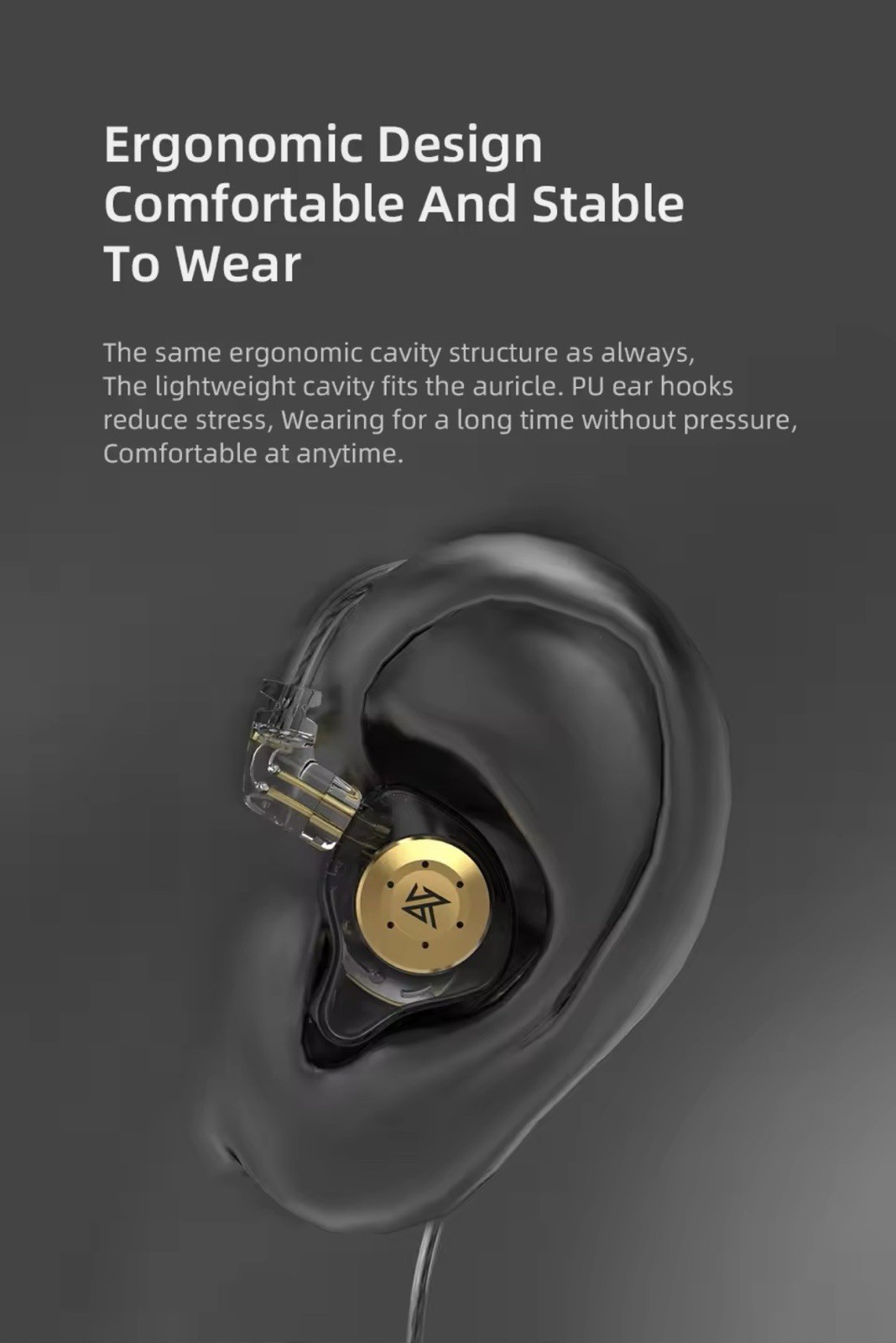 KZ EDX Pro Dynamic Wired Earphones HIFI Stereo Bass Music Earbuds In Ear Monitor