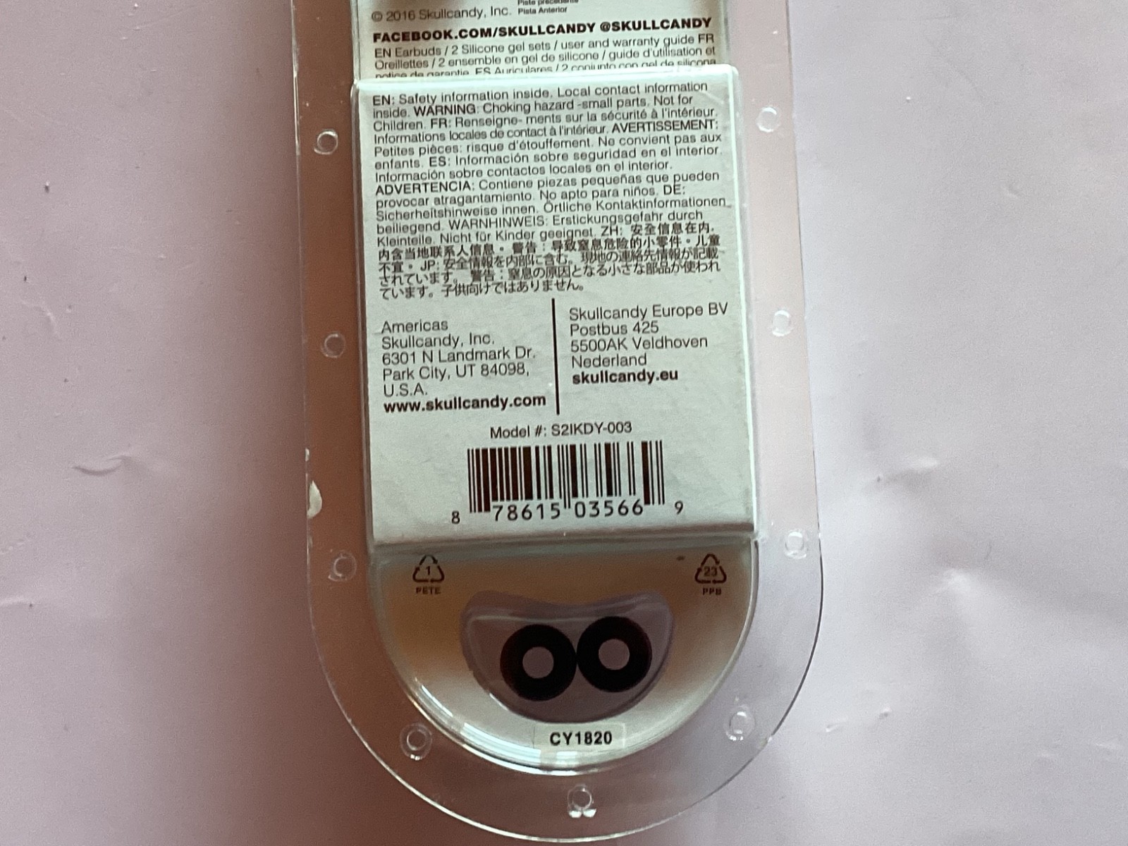 skullcandy ink’d earbuds with microphone remote