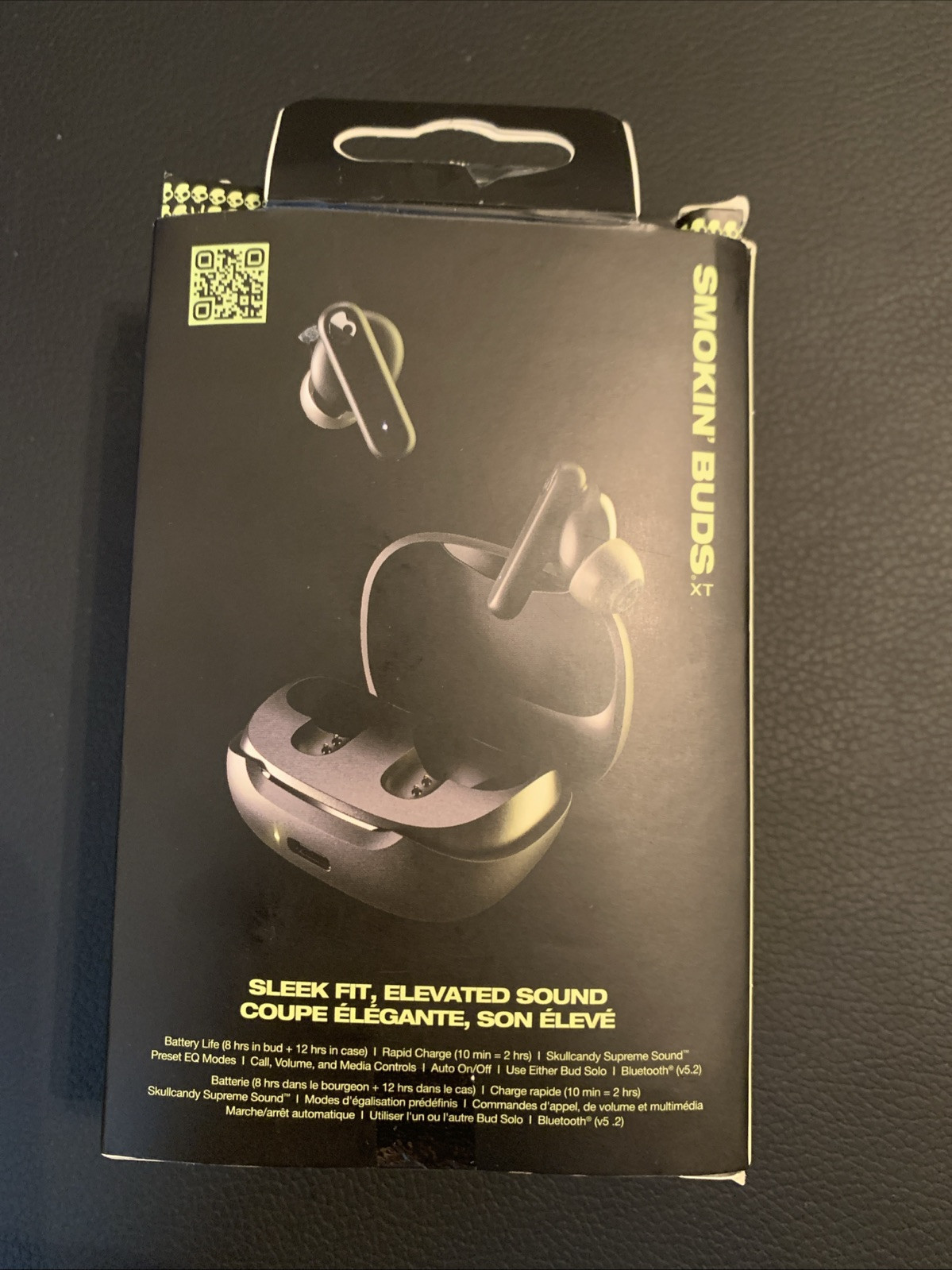 Skullcandy Smokin’ Buds XT True Wireless in-Ear Earbuds, True Black