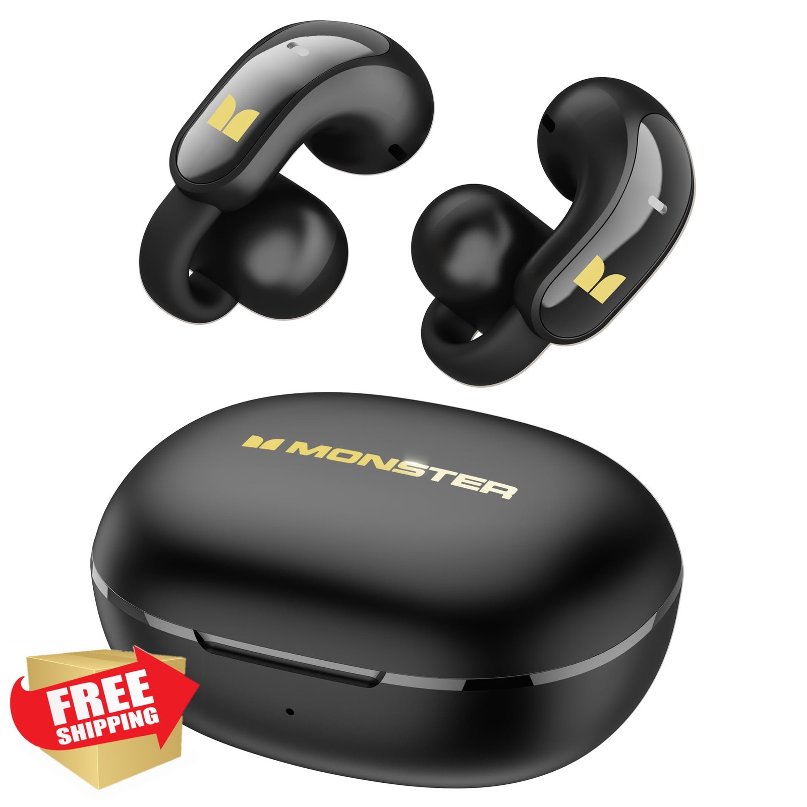 Monster AC228 Open Ear Headphones Wireless Bluetooth IPX5 Water Resist