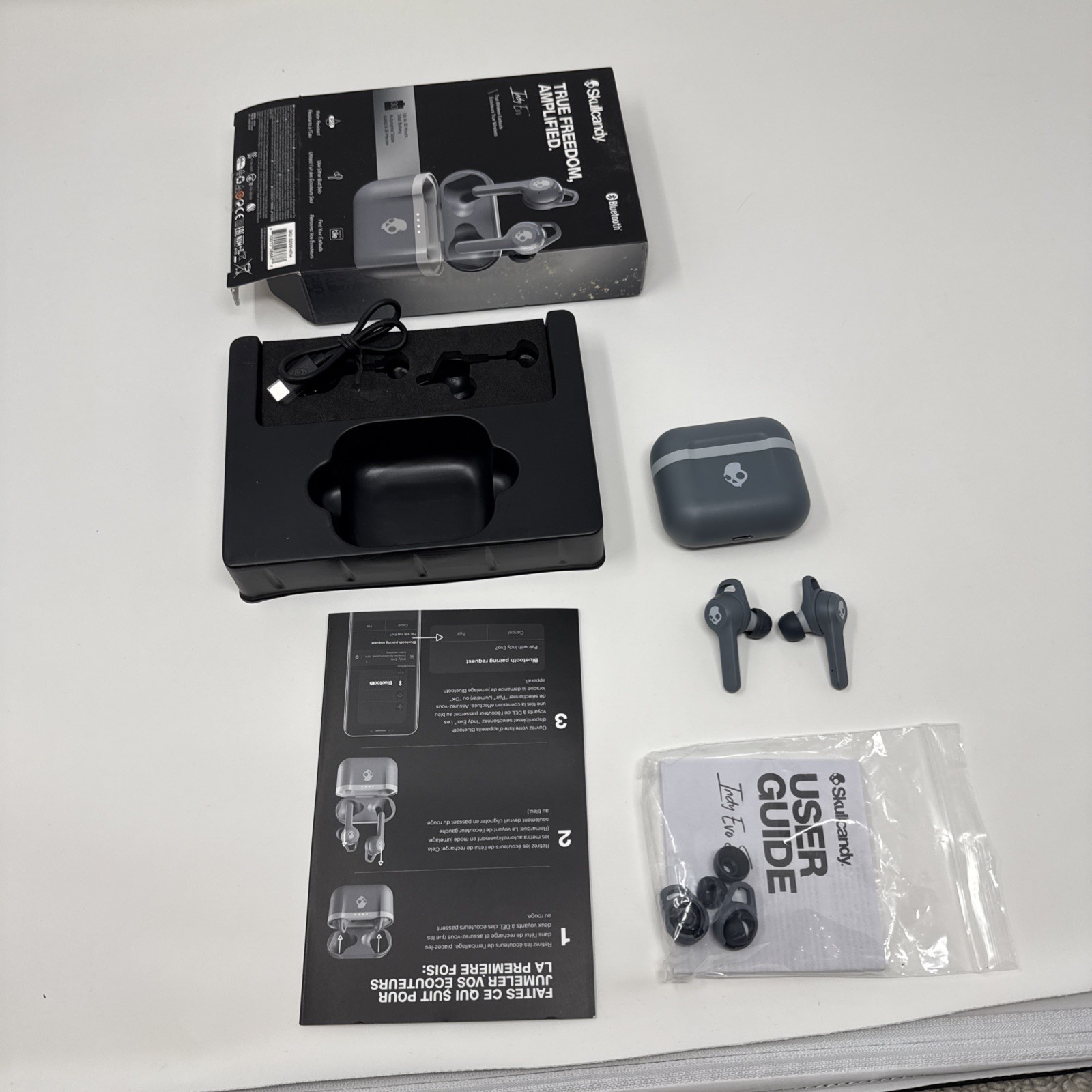 Skullcandy Indy Evo True Wireless In-Ear Earbud – Chill Grey NEW