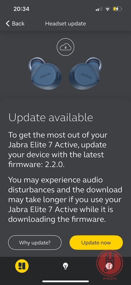 Jabra Elite 7 Active Black Right Earbud Only – FW 2.2.0 – New Battery