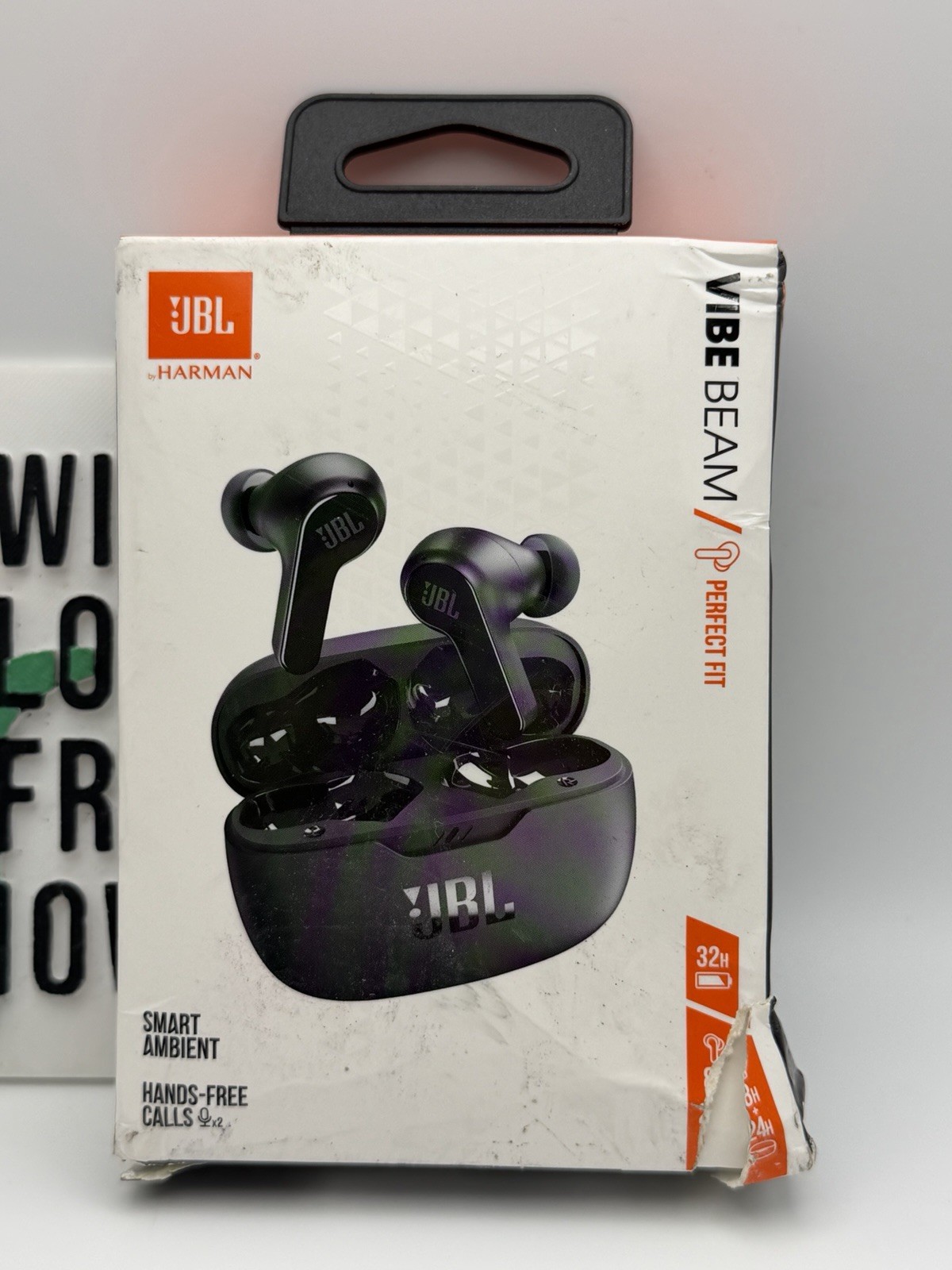 JBL Vibe Beam True Wireless Bluetooth Earbuds – Black
