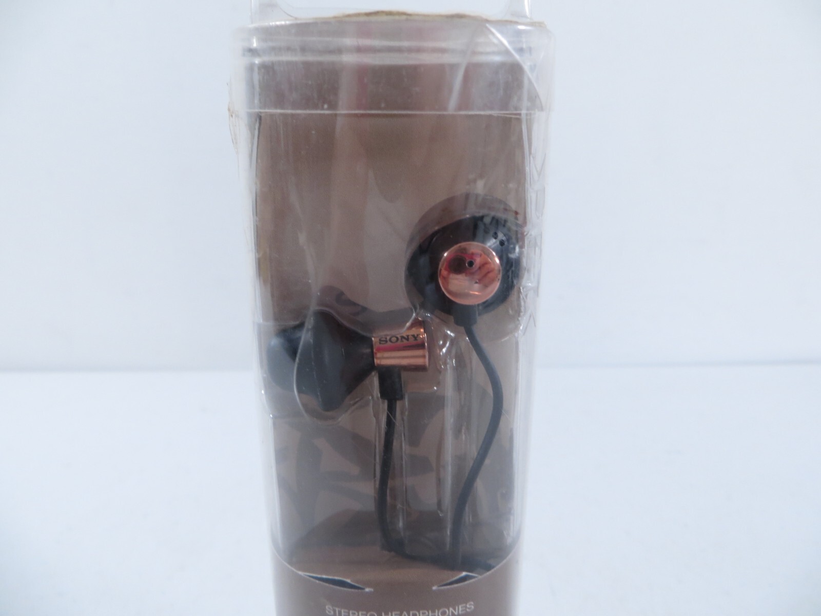 Sony MDR-ED12LP Stereo Headphones Heavy Bass Black Gold Earbuds NEW OPEN BOX