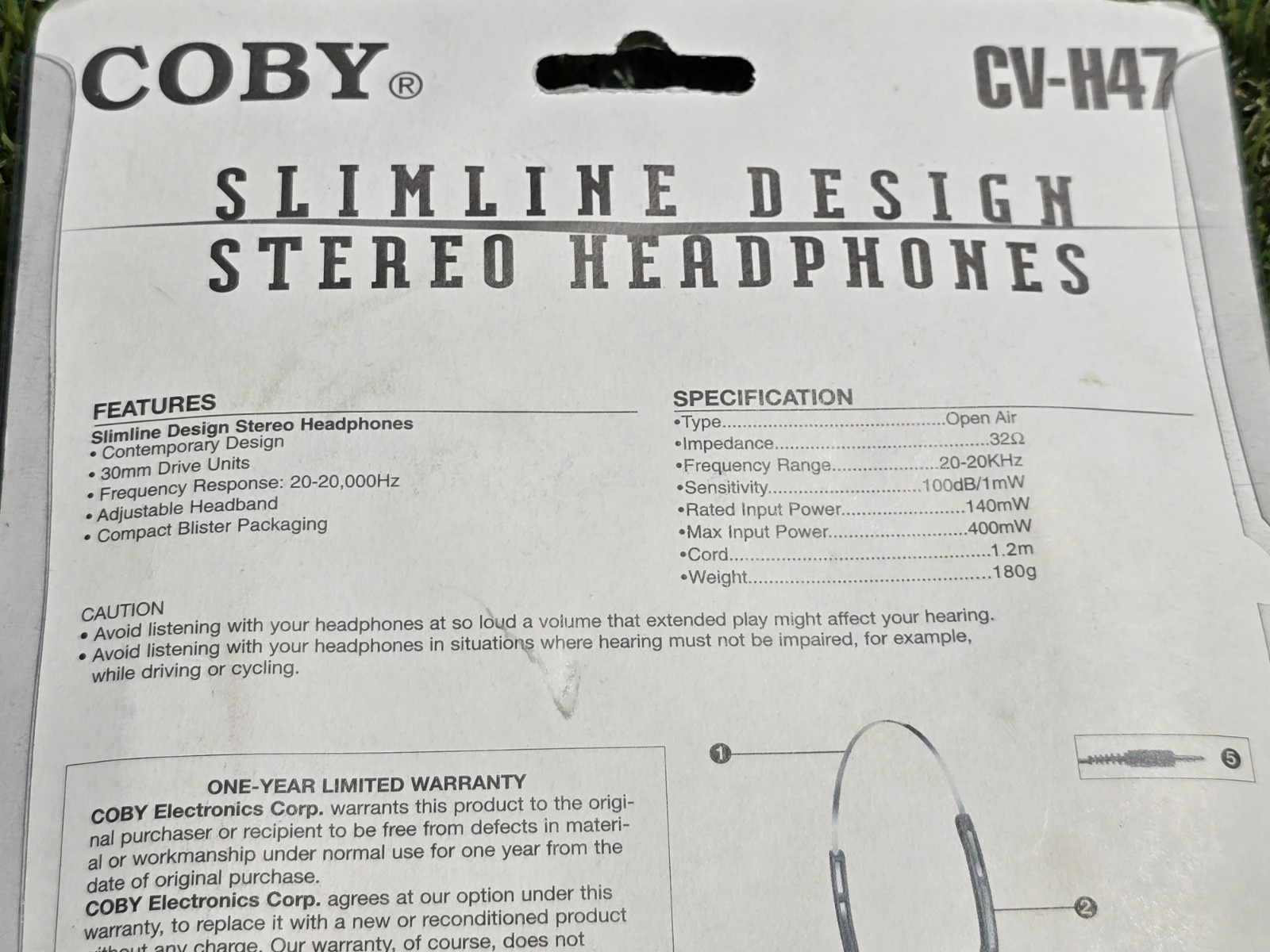 Coby Digital Hi-Fi CV-H47 Super Bass Headphone’s New Sealed *Foam May Be Bad*