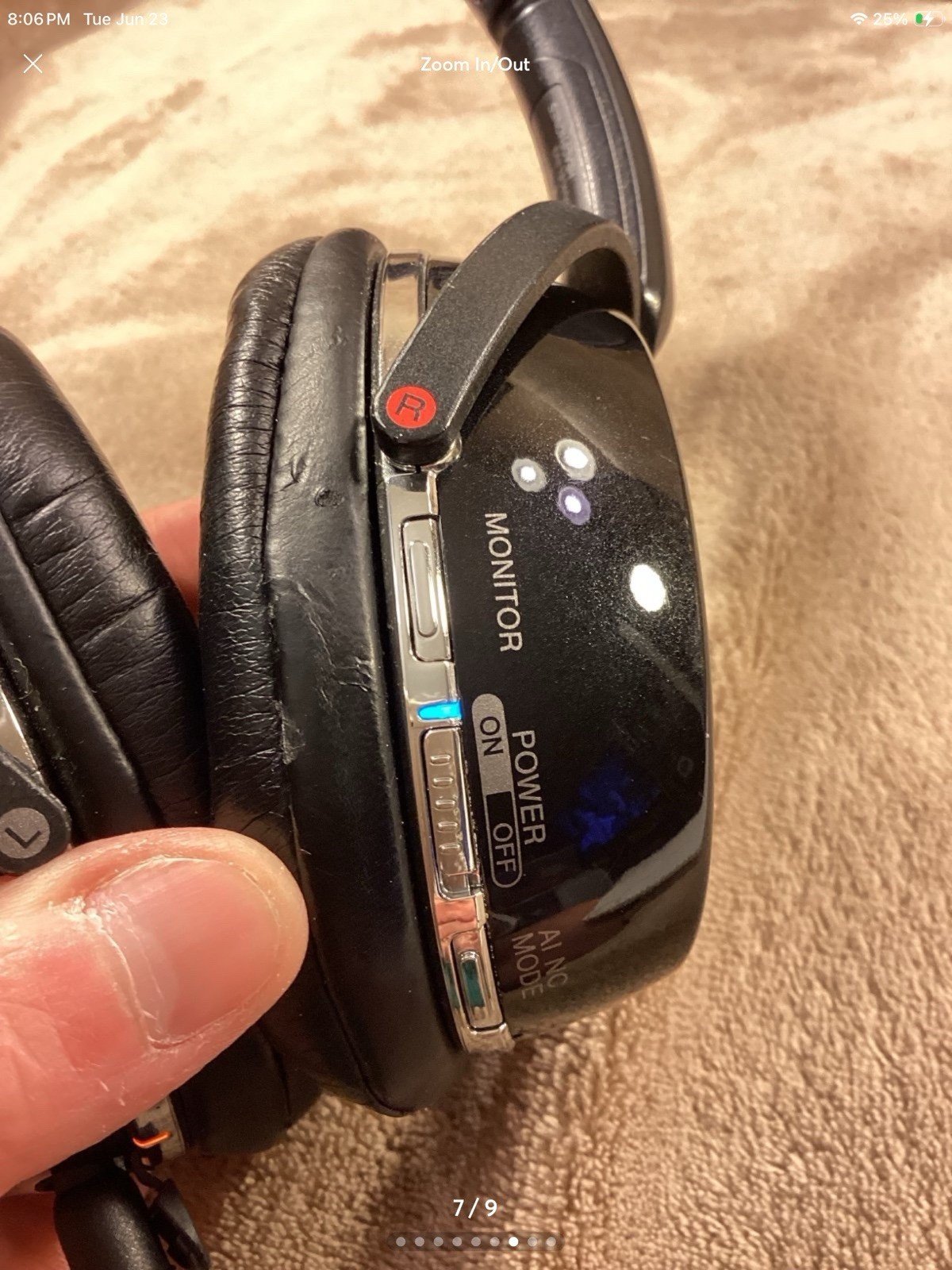 Sony MDR-NC500D Digital NC Noise Cancelling Headphones WORKING CONDITION (E1)