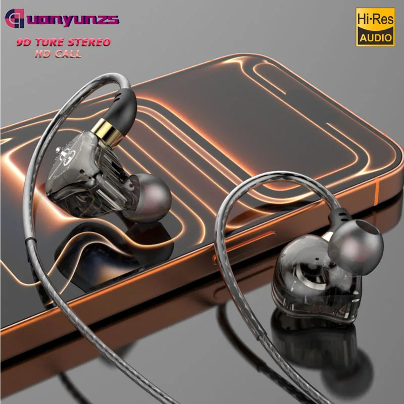 Original AK6 3.5mm Jack Wired Headphones Type C Plug Hifi Bass Stereo Earphone I