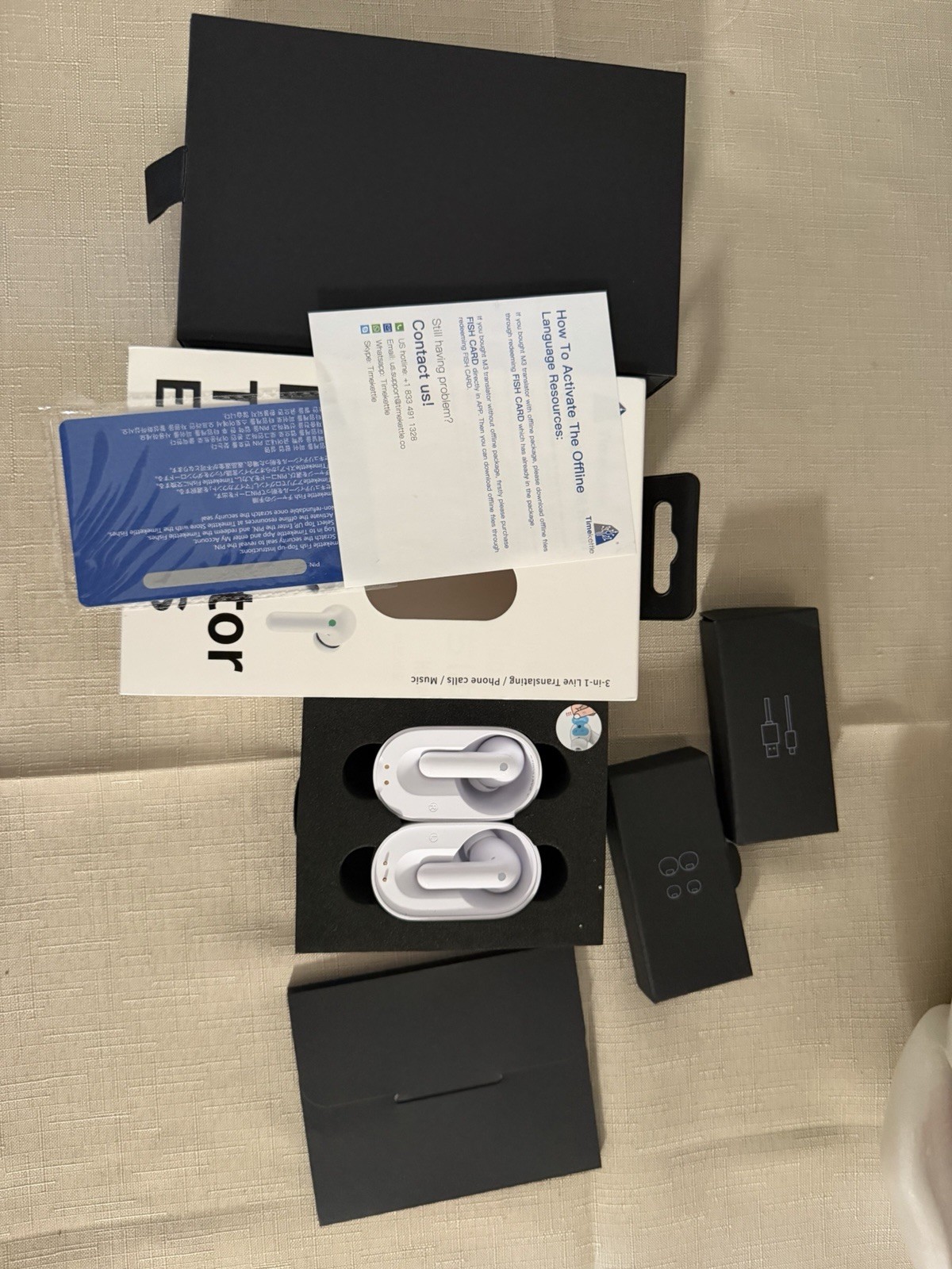 Timekettle M3 Translator Earbuds – Open Box (Excellent Condition)