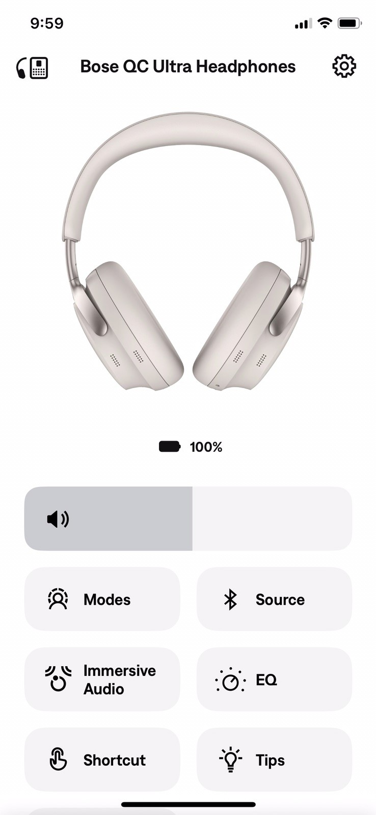 Bose QuietComfort Ultra Wireless Noise Cancelling Headphones – White Smoke