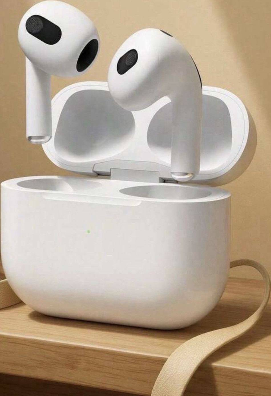 A7 Wireless Bluetooth Earbuds, White, 13mm Driver, Touch Controls, Charging Case