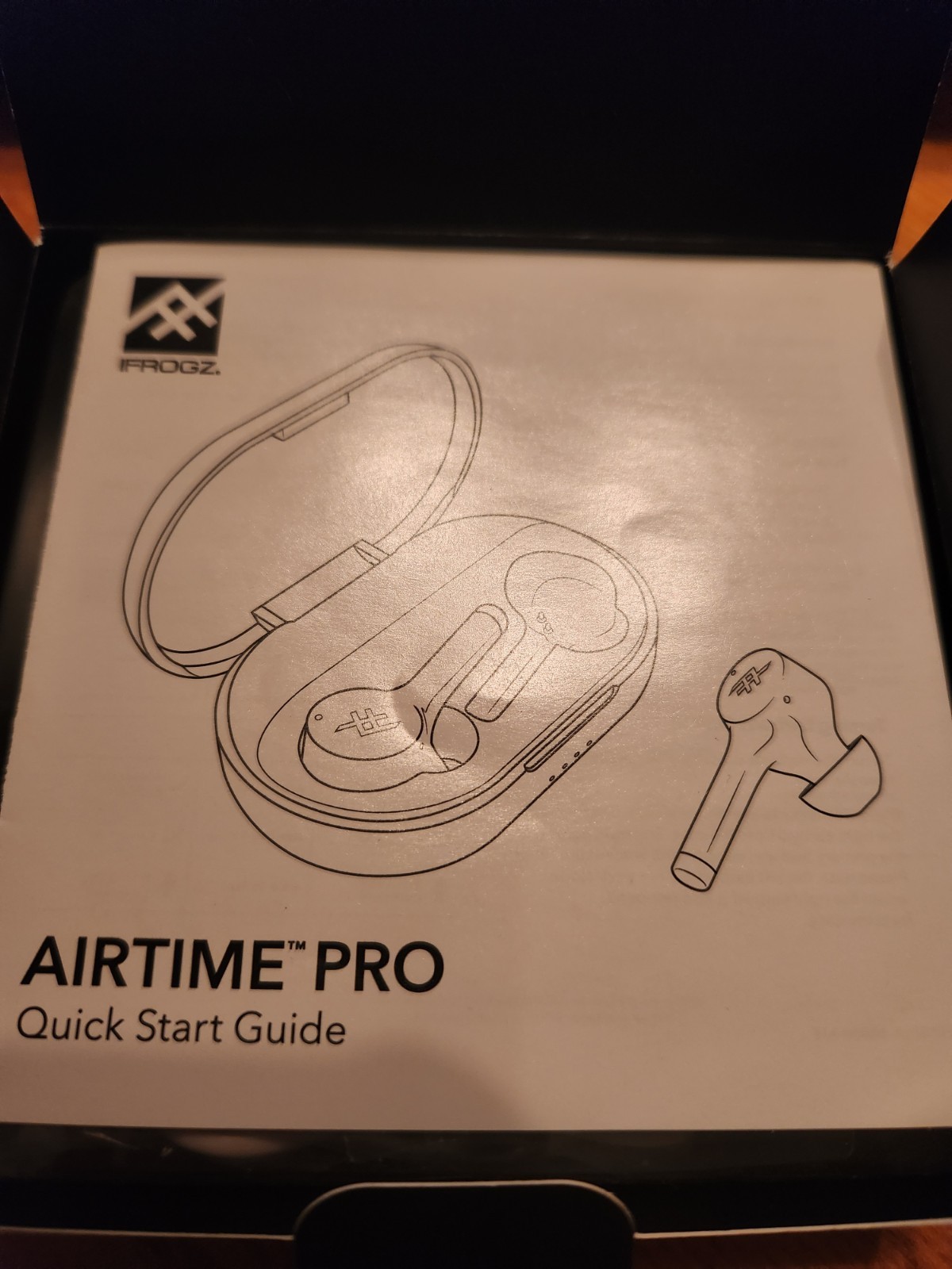 BRAND NEW Zagg iFrogz Airtime Pro Wireless Earbuds Charging Case – Navy Blue