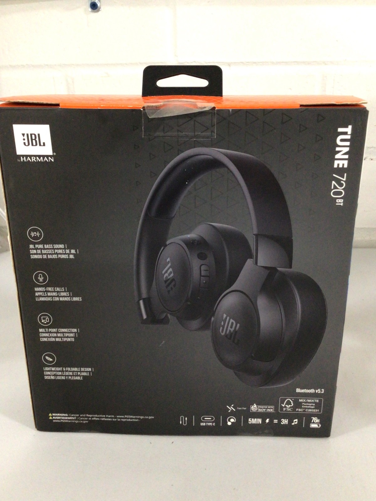 JBL Tune 720BT Over-Ear Headphones