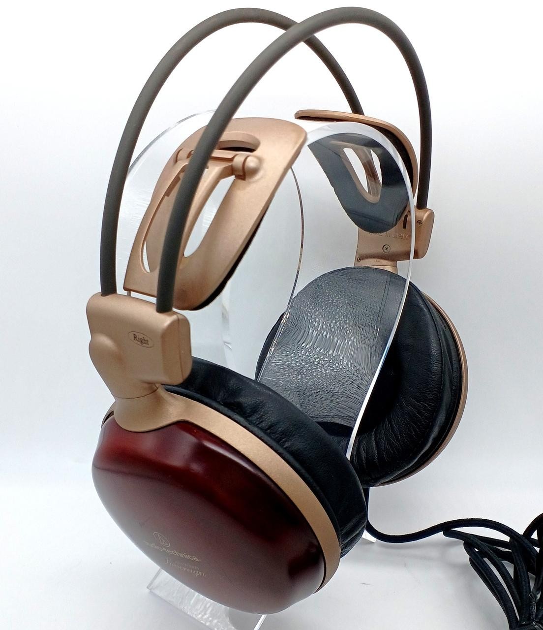 Audio-Technica ATH-W1000 Headphones Wooden Housing Audiophile Used
