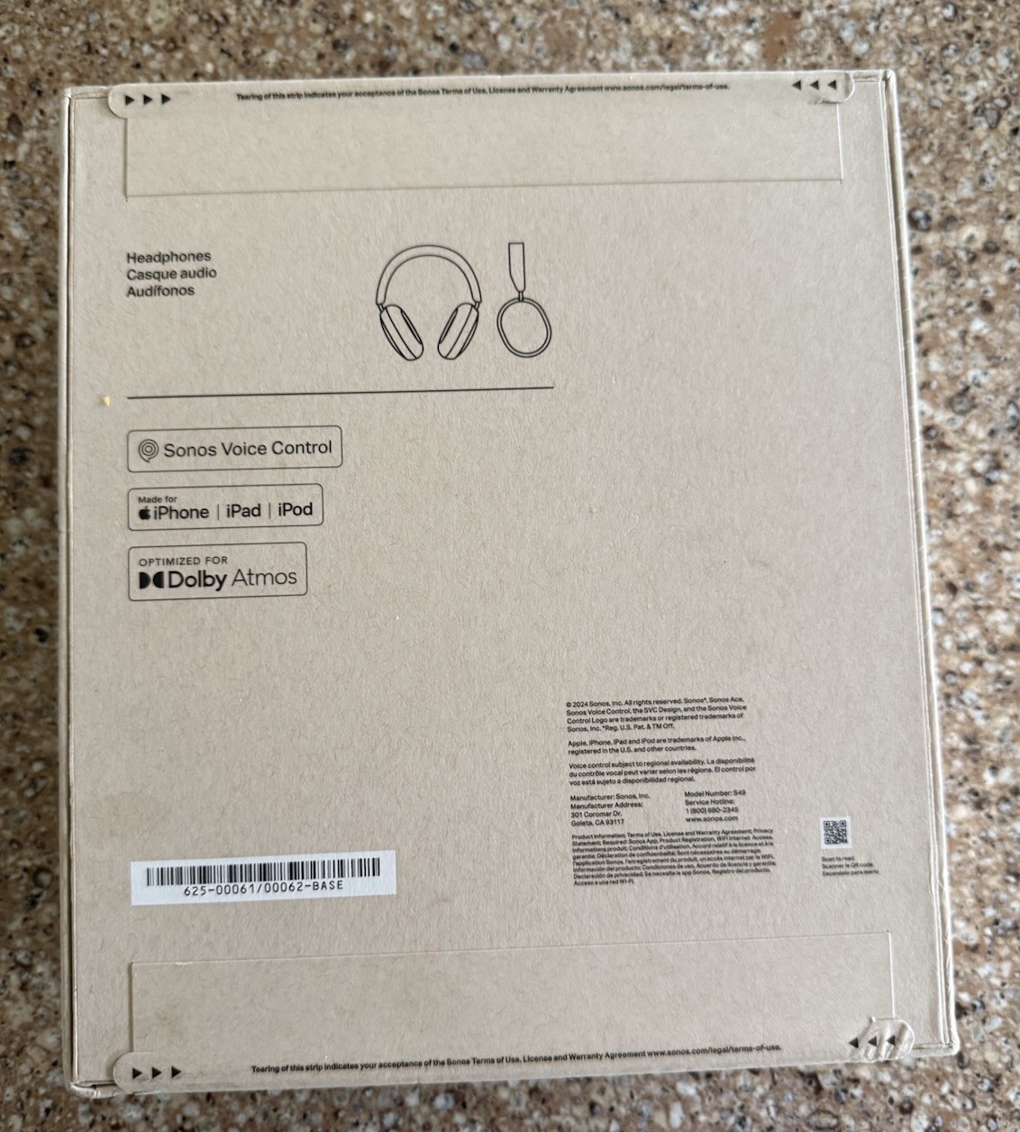 Sonos Ace Wireless ANC Headphones (Soft White) BRAND NEW FACTORY SEALED!