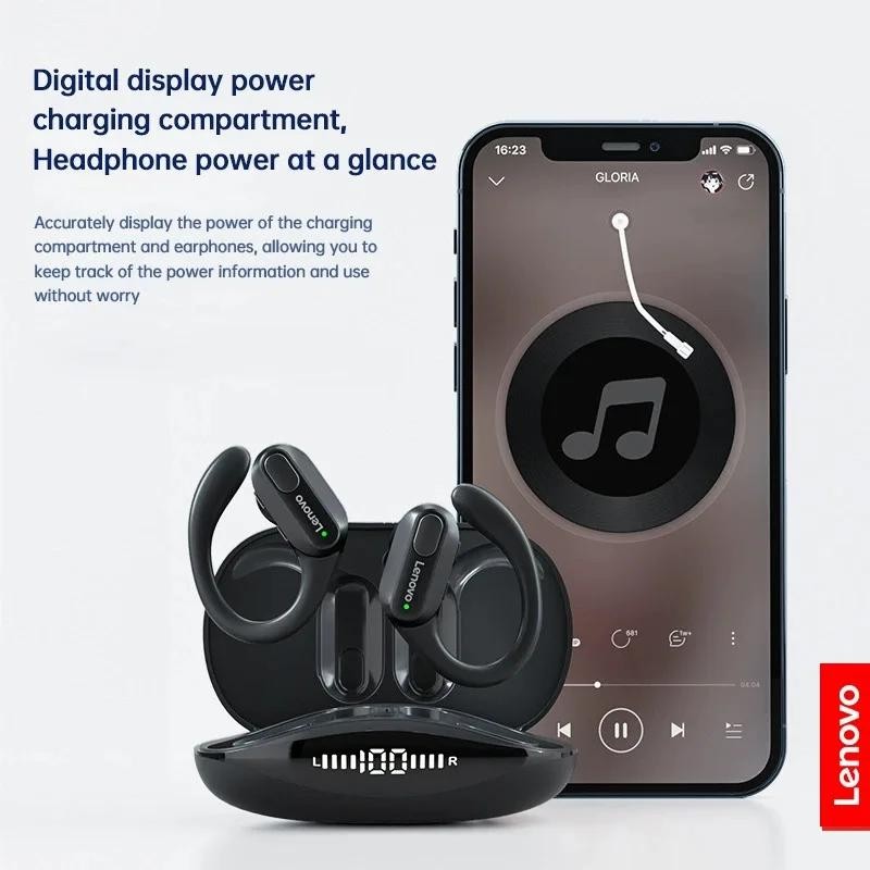 XT80 Bluetooth 5.3 Wireless Earbuds with Mic Earhooks Button Control