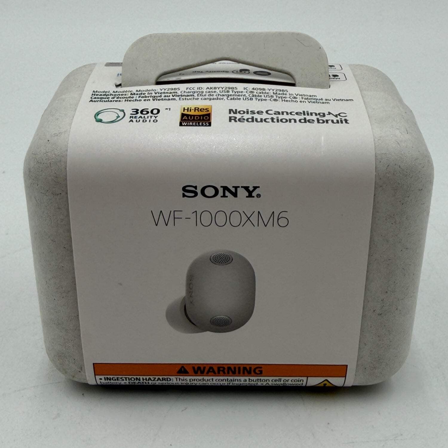 New Sony WF-1000XM6 Wireless Noise Canceling In-Ear Headphones White