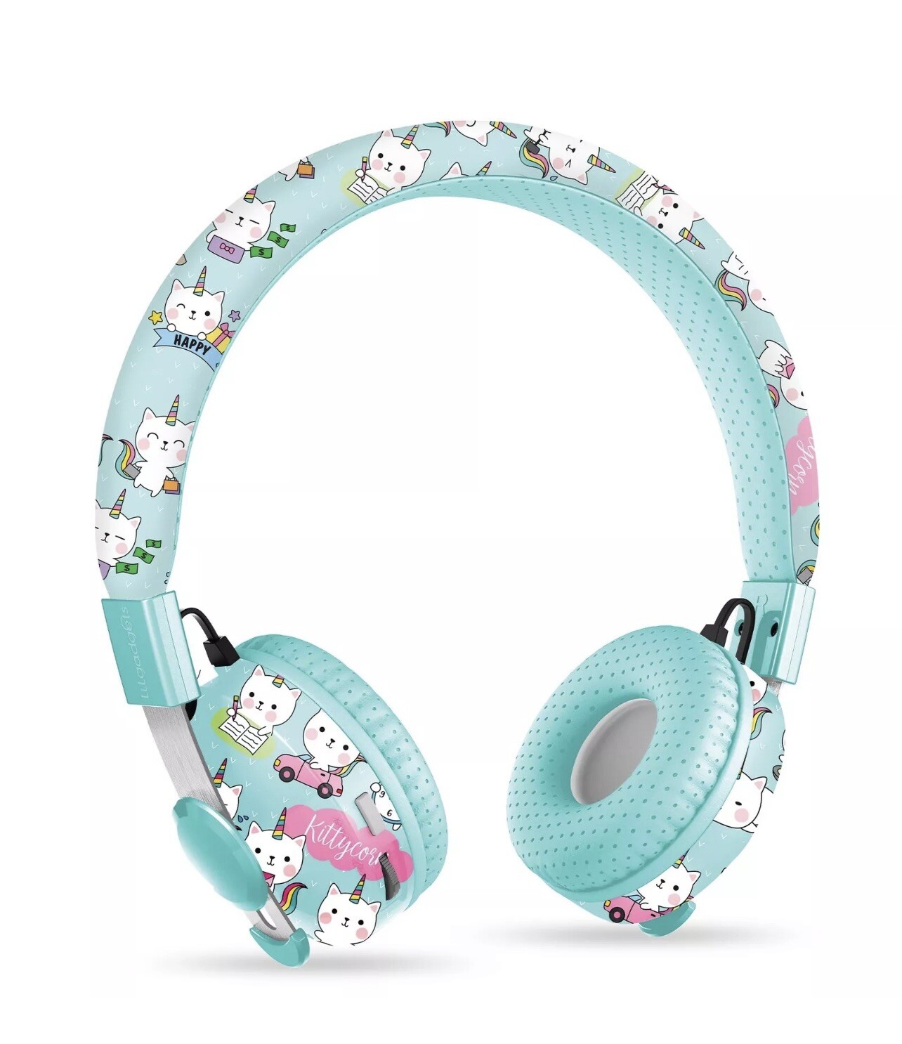 LilGadgets Untangled Pro On-Ear Wireless Kids Headphones for School Microphon…