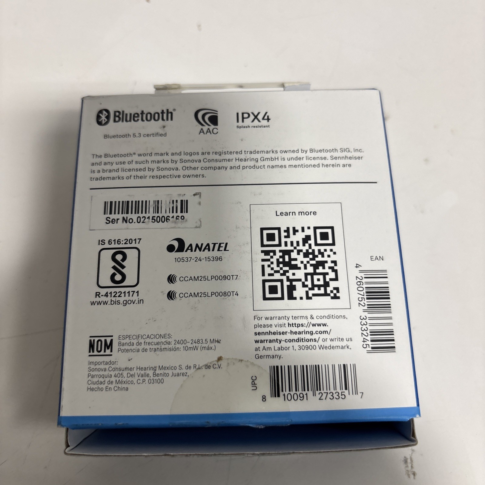 Sennheiser ACCENTUM Open Wireless Earbuds – Black Open Box