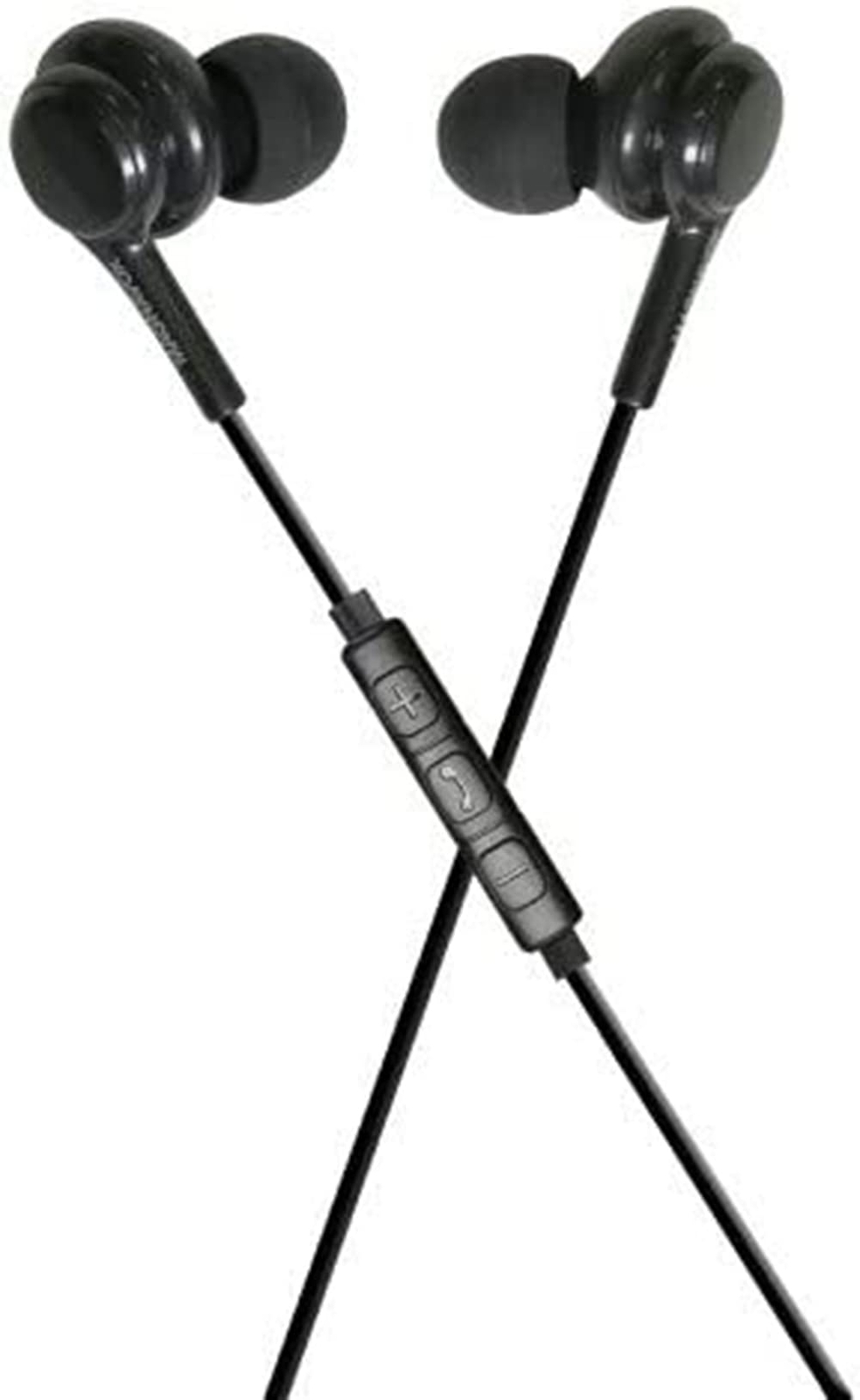 Magnavox MHP4857-BK Ear Buds with Microphone in Black | Available in Black &