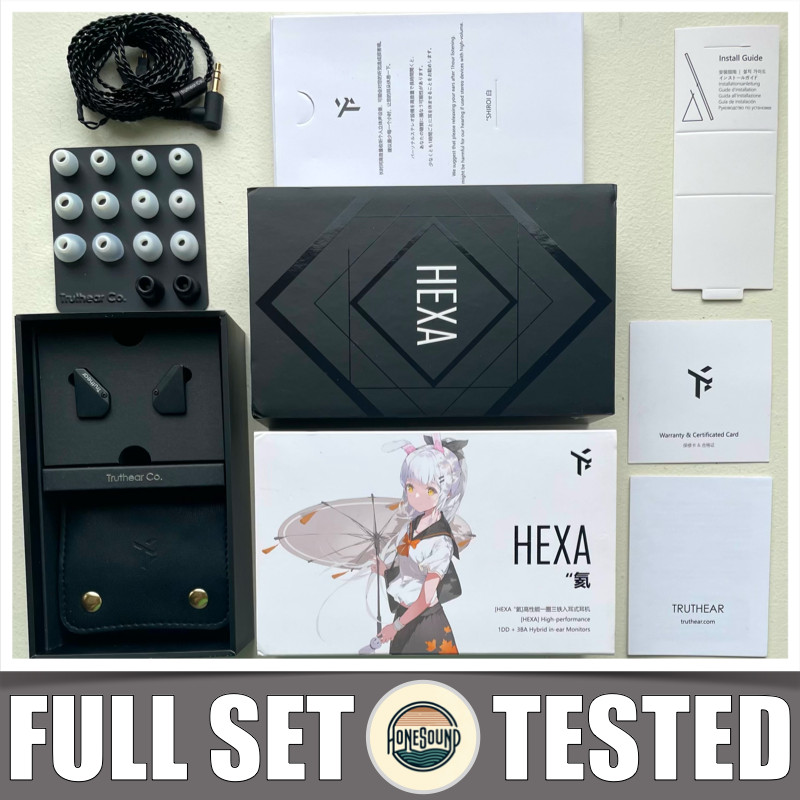 FANMUSIC TRUTHEAR HEXA, Hybird In-Ear Monitors, IEM Earphones, 1DD+3BA, Open Box