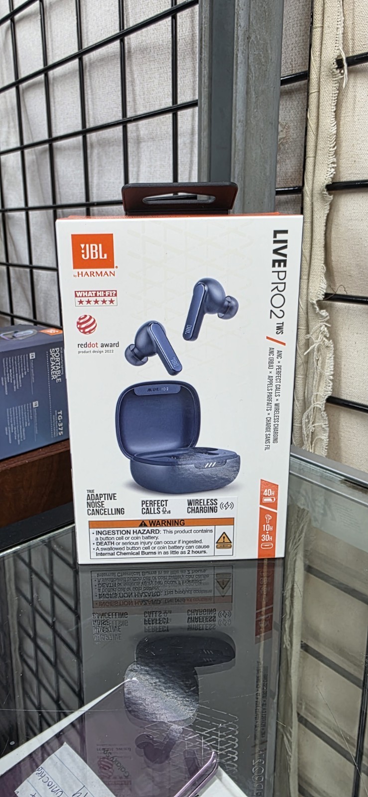 JBL Live Pro 2 TWS True Wireless Bluetooth Noise Cancelling Earbuds – Blue