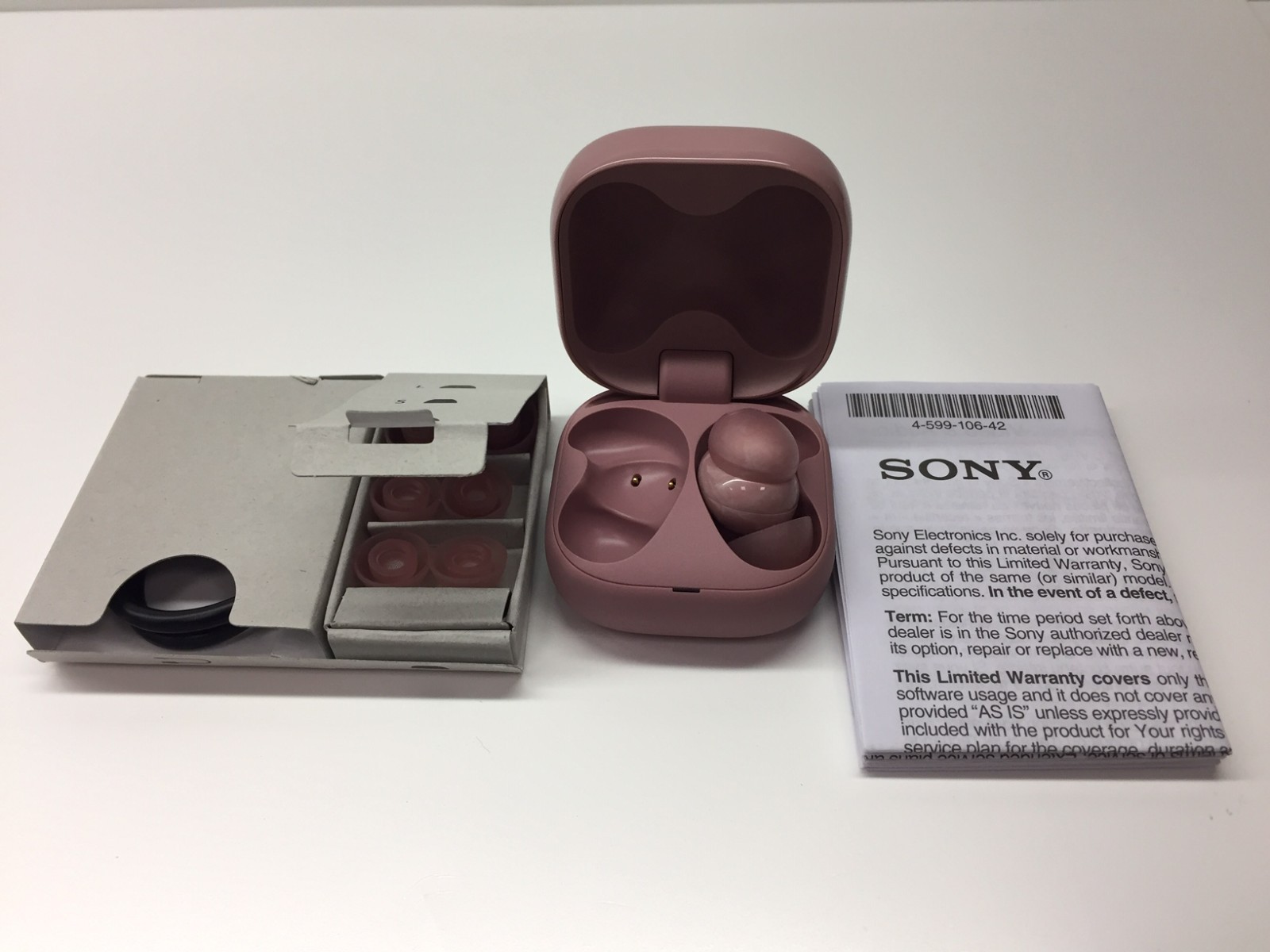 AS IS – READ – Sony – LinkBuds Fit True Wireless Noise Canceling Earbuds – Pink