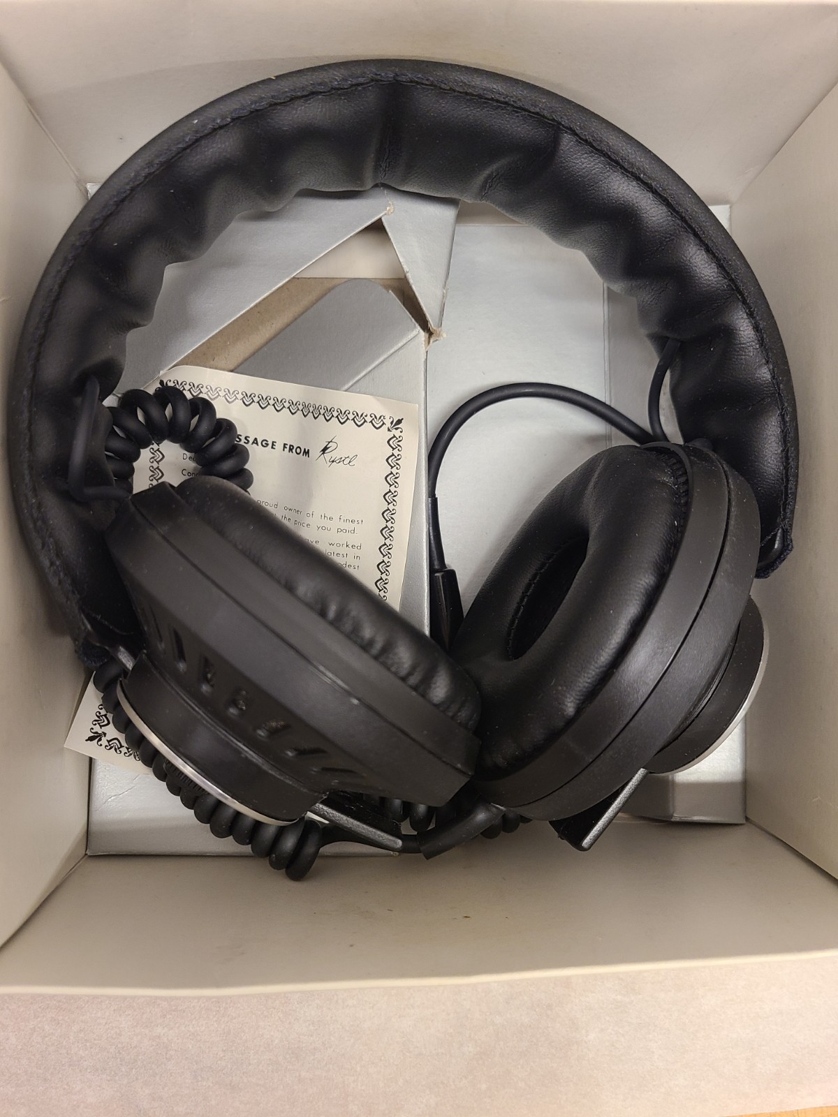 Vintage Rystl SH-800DX Stereo Headphones Wired Over-Ear Taiwan 8 Ohm