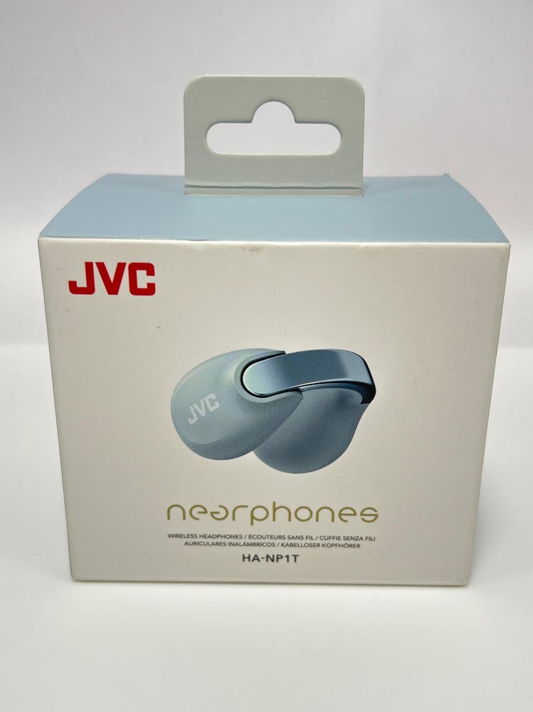 JVC Nearphones Open Ear Wireless Earbuds Bluetooth 5.3 IPX4 Clip On Gray