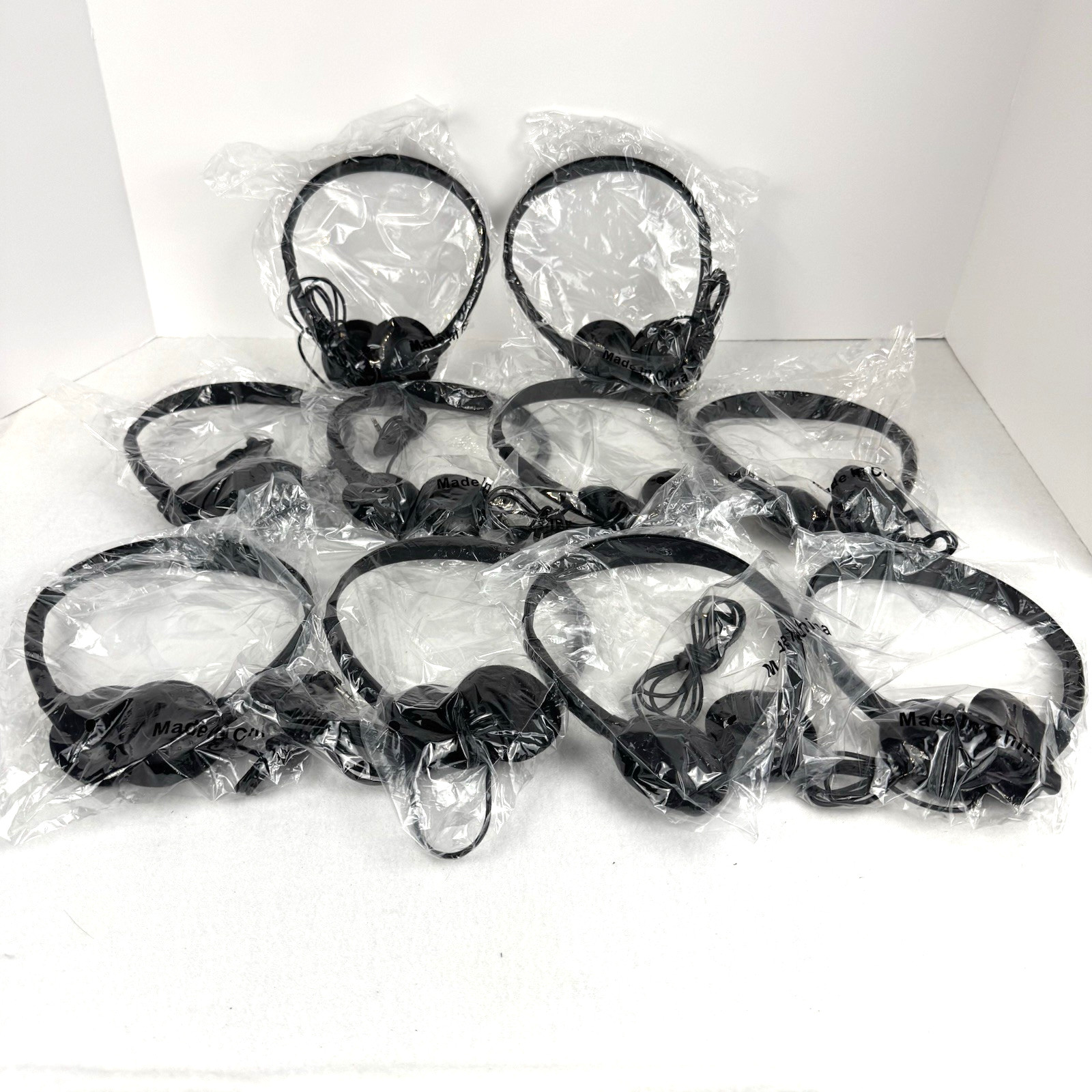 Kids Headphones Adjustable 10 Pack for School Classroom Students, Black New