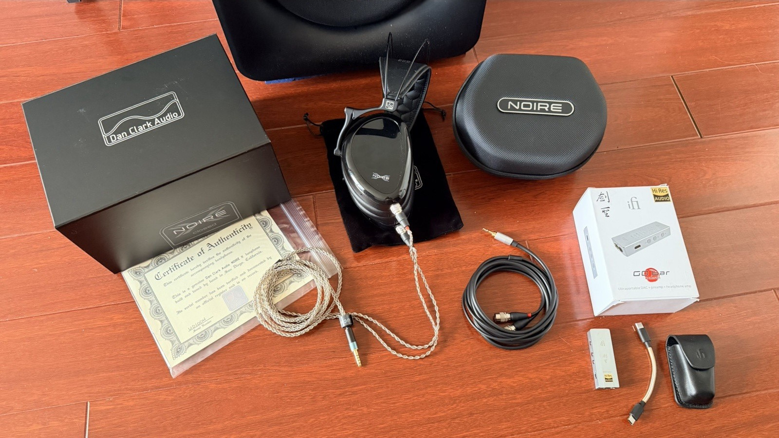 Dan Clark Audio Noire X Planar Headphones + IFi GO bar Kensei + GUCraftsman 6N