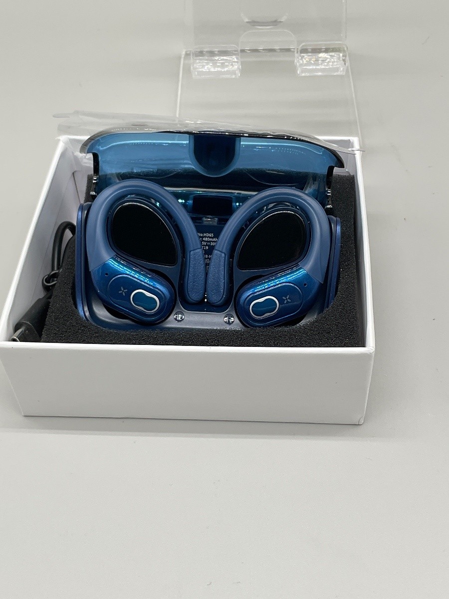 Aptkdoe HD65 True Wireless Bluetooth Earbuds Blue Hi-Fi Sports 15H+60H