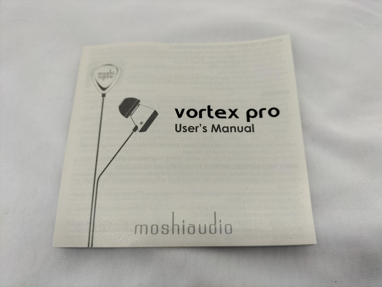 Moshi Audio Vortex Pro Steel Alloy IEMs Clean Dynamic Sound 2013 Japan Used