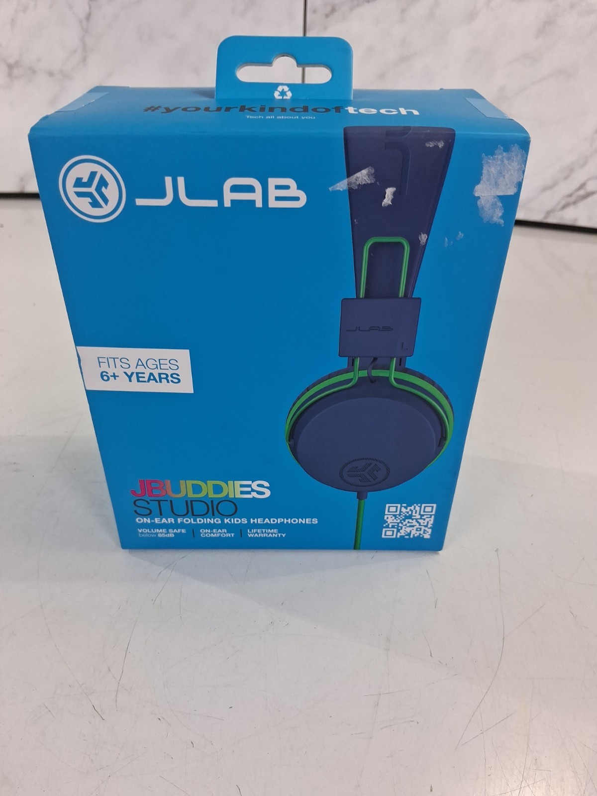 JLab JBuddies Studio Wired Kids Headphones On-Ear, Volume Limiter, School/Travel