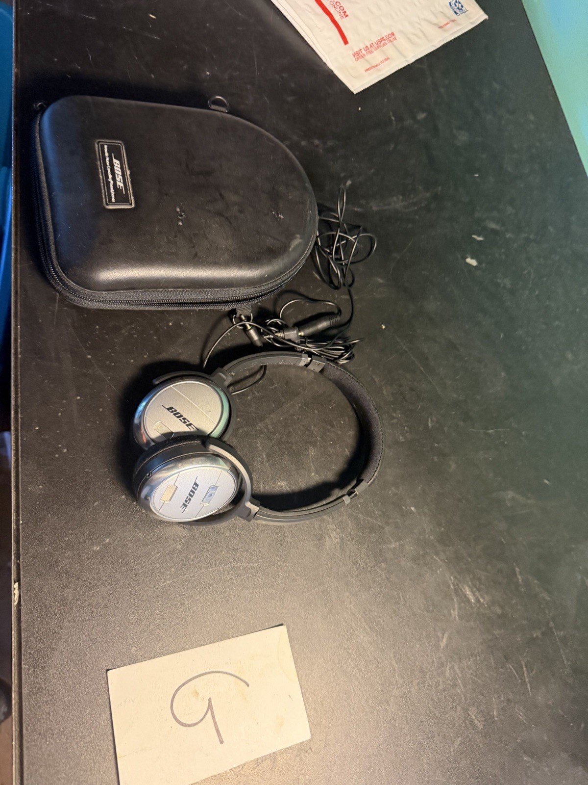 Bose QuietComfort 3 QC3 Noise-Cancelling Headphones, Black and Silver