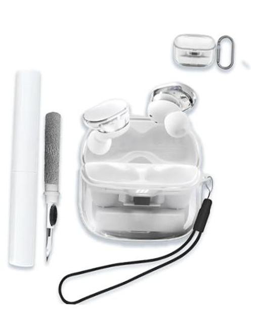 Case for JBL Tune Buds 2 True Wireless Noise Cancelling Earbuds,Clear Soft TPU