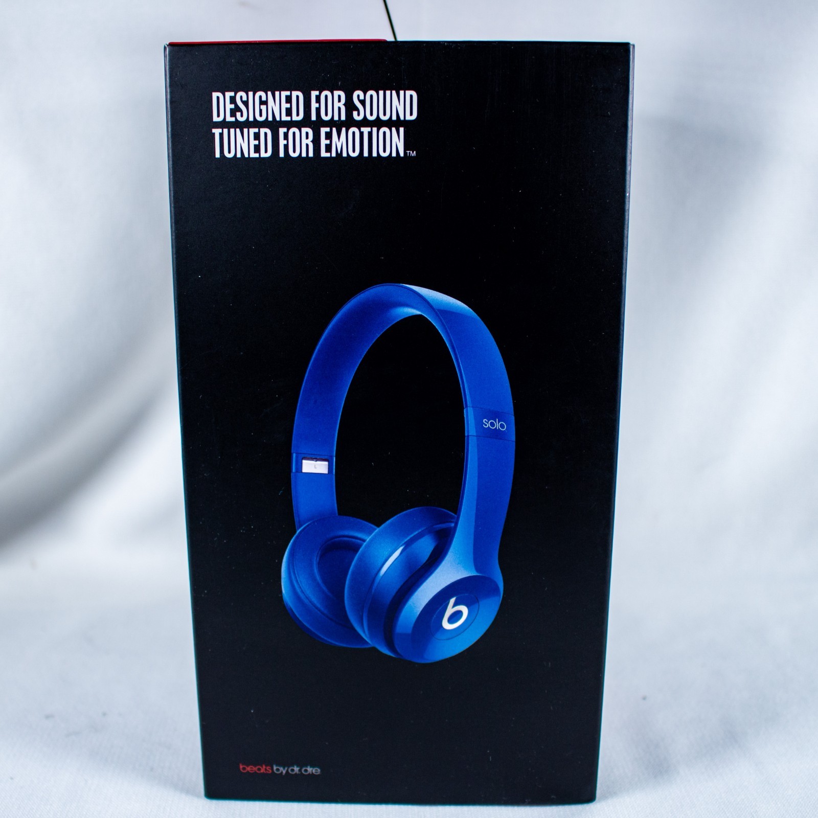 BEATS SOLO2 by Dr. Dre Solo Sapphire Blue Foldable Headphone Empty Box