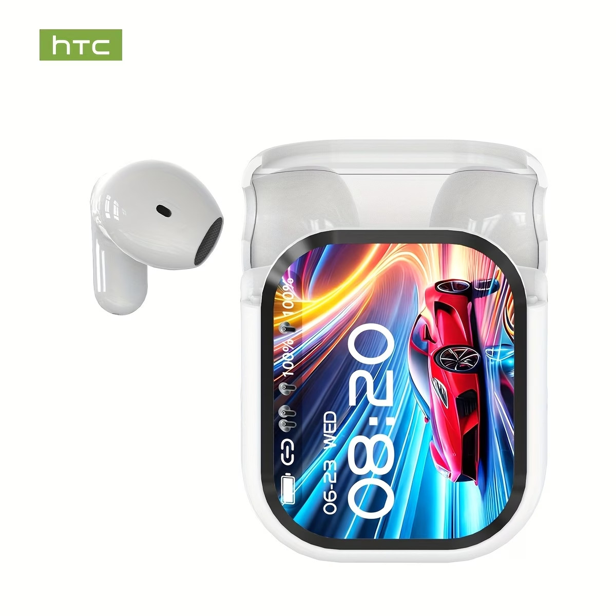 1*Pair HTC NE20 Ear Pods LCD Interactive Touchscreen Smart Device w/AI Assistant