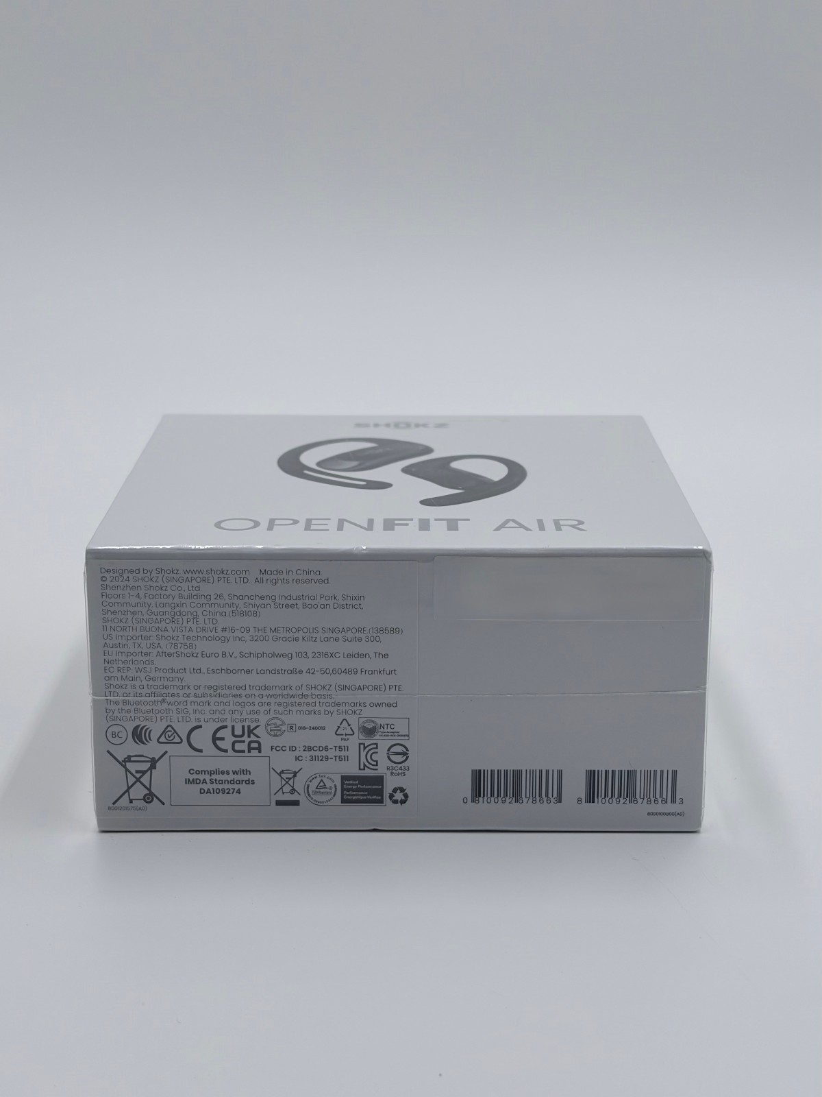 NEW SHOKZ OPENFIT AIR OPEN-EAR TRUE WIRELESS EARBUDS BLACK FAST FREE SHIPPING
