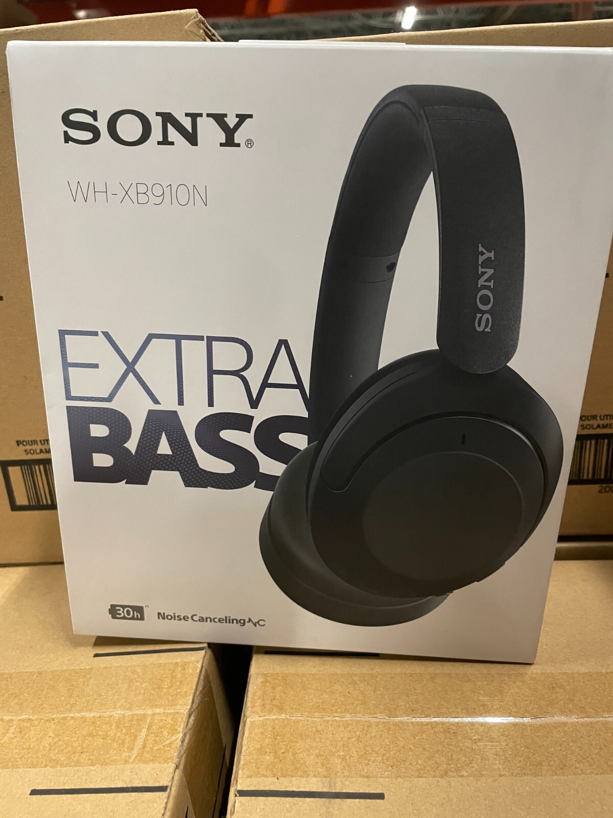 Sony – WH-XB910N Wireless Noise Cancelling Over-The-Ear Headphones – Black
