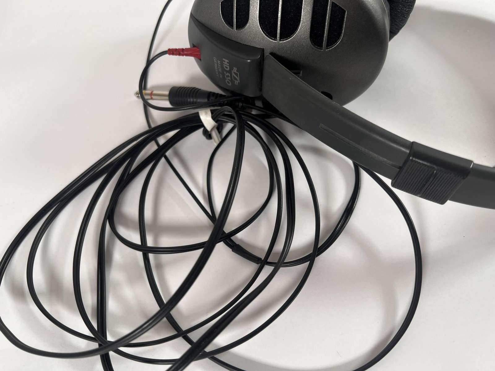 Vintage Sennheiser HD 530 Over-Ear Headphones Gray Open Back 1/4in Plug Germany