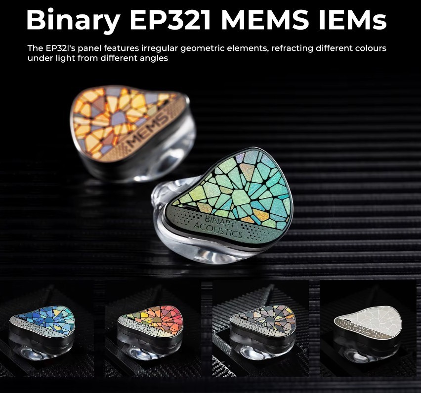 Binary EP321-MEMS – IEM 2DD+3BA+MEMS Hi-Res Audiophile (4.4mm)