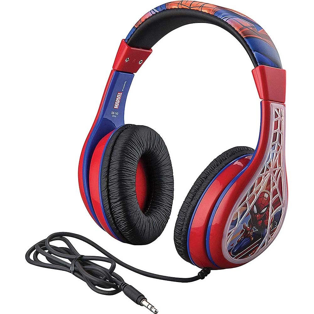 KID-SM140V10 Spiderman Stereo Headphones Kid Friendly with Volume Limitation