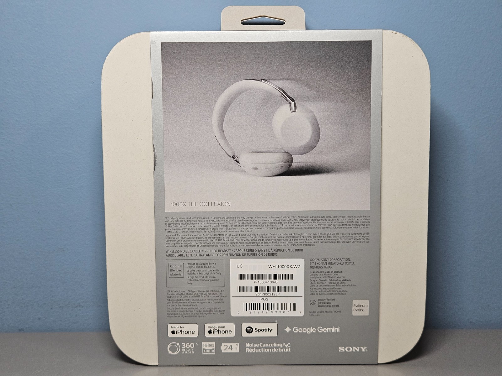 Sony 1000X The Collexion Wireless Noise Cancelling Heaphones Platinum – New