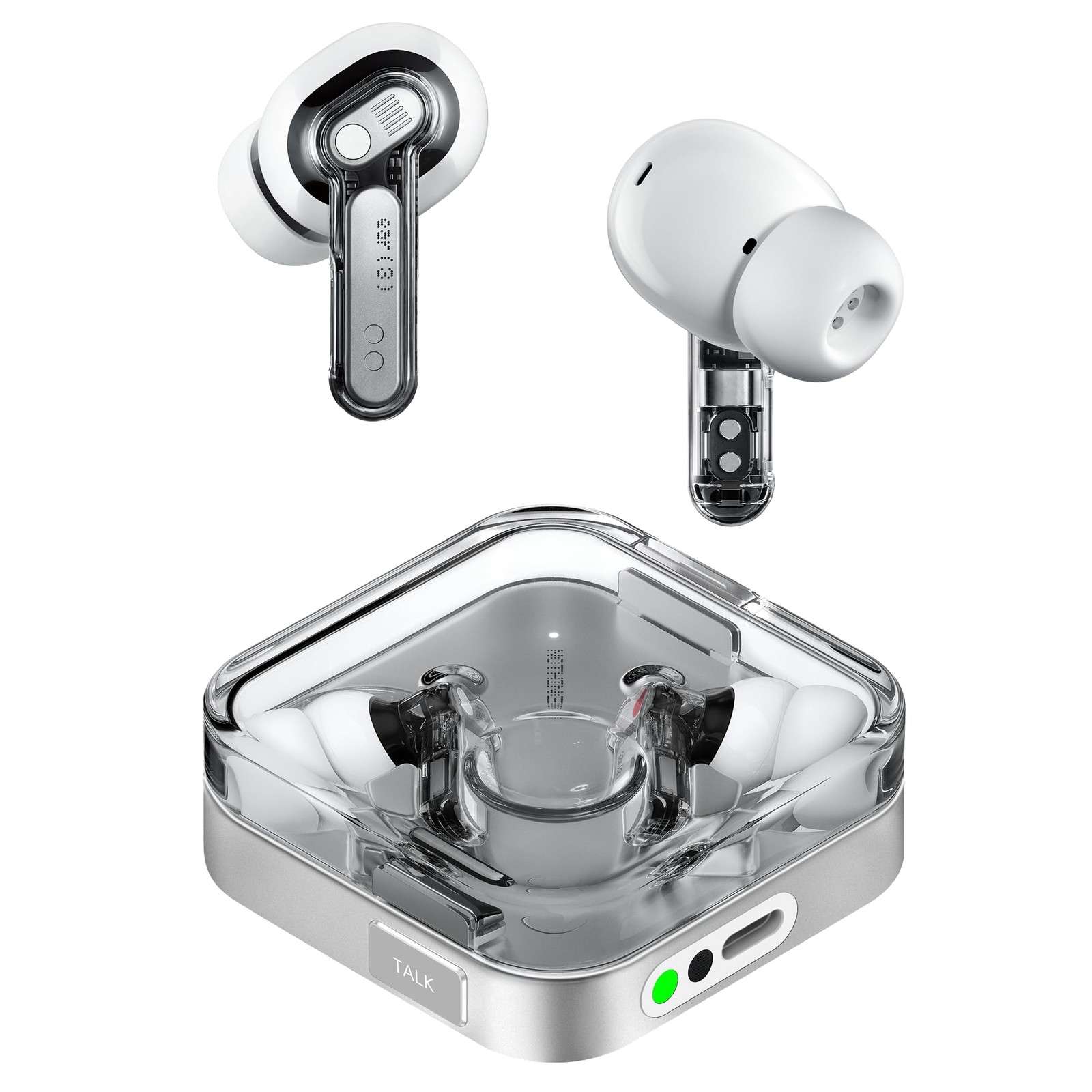 Nothing Ear (3) Wireless Earbuds 45dB ANC Hi-Res 6 Mics iPhone Android White
