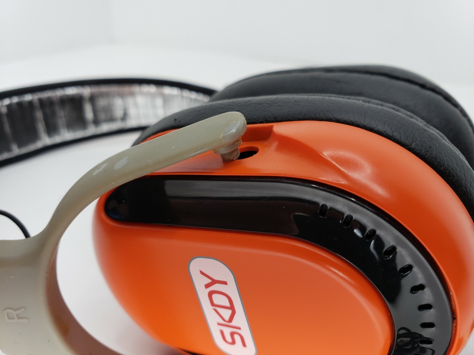 Genuine Skullcandy (SKDY) Federation Orange & Black Agent Headphones **READ**