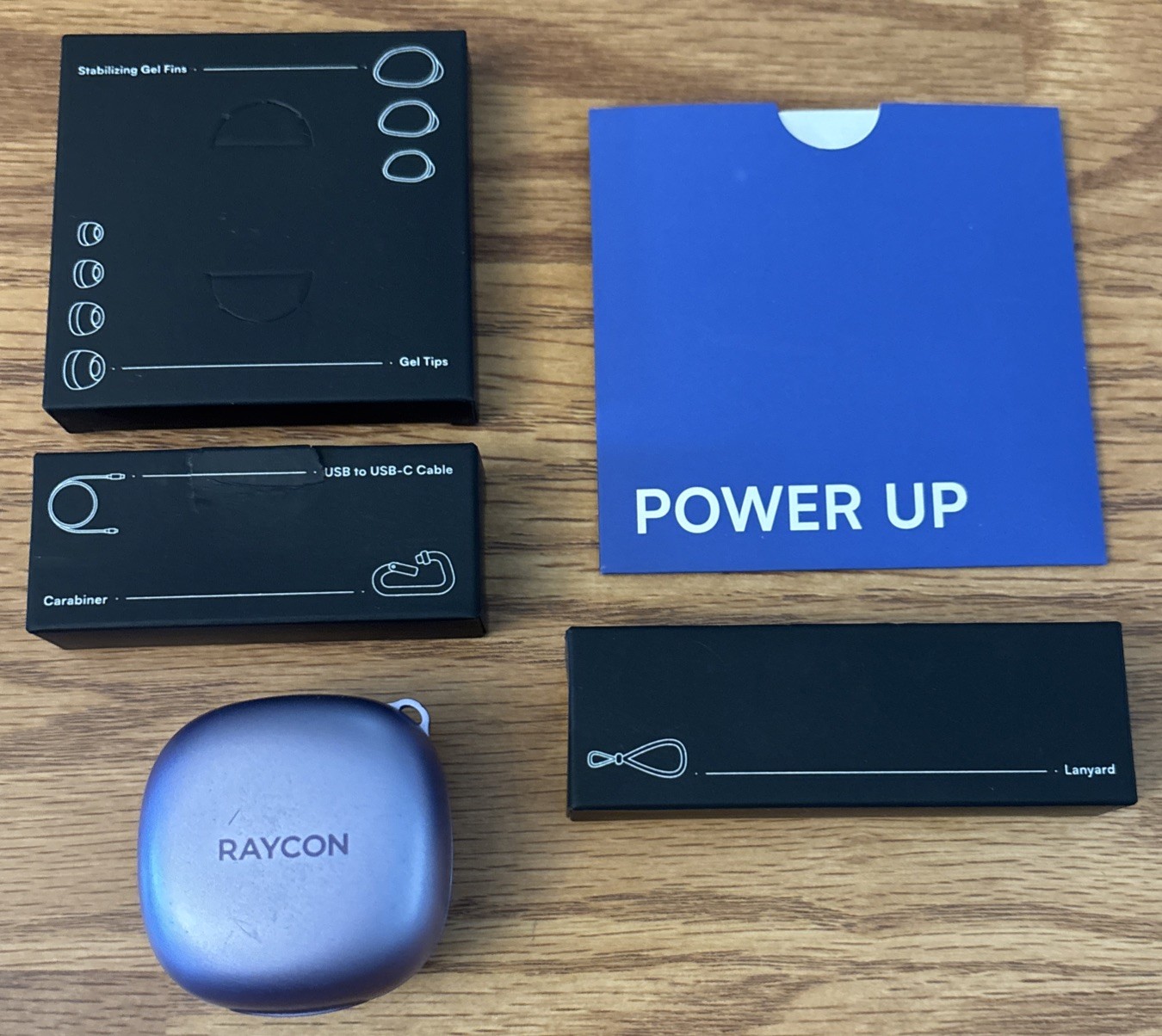 Raycon Fitness Wireless Earbuds Active Noise Cancellation RBE745-23E-PUR Purple