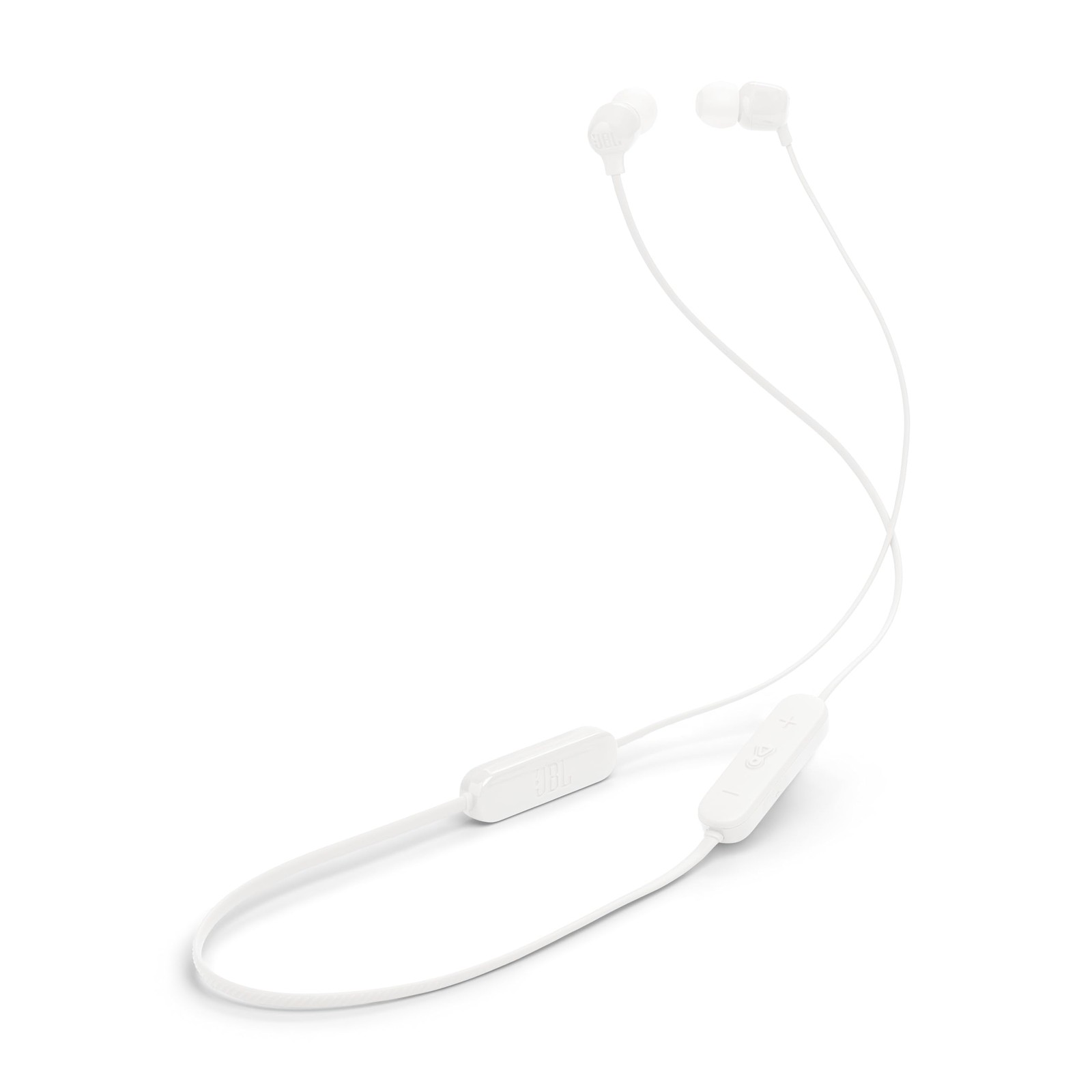 JBL TUNE135BT Neckband-Style Bluetooth Multipoint Wireless Earphones White (WHT)